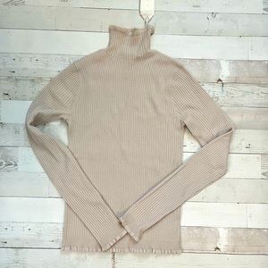 Vince ribbed thin t neck